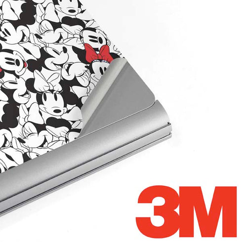 Disney Minnie Mouse Red Color Pop Face Pattern Surface Book 2 13.5in Skin